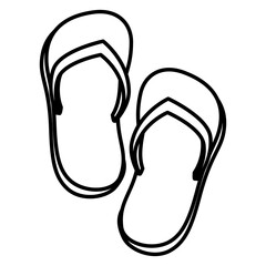 flip flops isolated icon vector illustration design