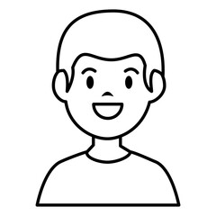 little boy avatar character vector illustration design