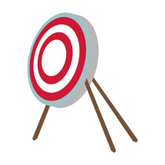 target bullseye strategy goal sign, symbol icon vector illustration