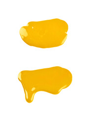 Puddle of paint isolated