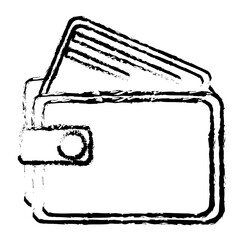 wallet money isolated icon vector illustration design