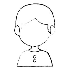 little boy avatar character vector illustration design