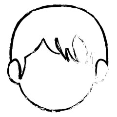 little boy avatar character vector illustration design