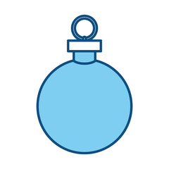 Christmas decorative ball icon vector illustration graphic design