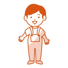 little boy avatar character vector illustration design