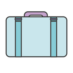 suitcase travel isolated icon vector illustration design