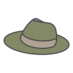 male tourist hat icon vector illustration design