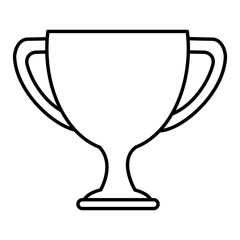 trophy cup isolated icon vector illustration design