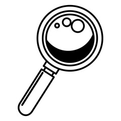 search magnifying glass icon vector illustration design