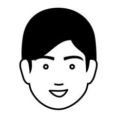 young man avatar character vector illustration design