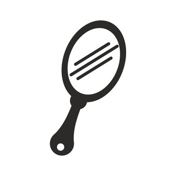 Salon round mirrow icon vector illustration graphic design