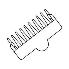 Hairdressing brush accesory icon vector illustration graphic design