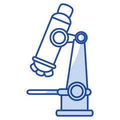 microscope laboratory isolated icon vector illustration design