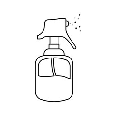 Hairdressing dispenser bottle icon vector illustration graphic design