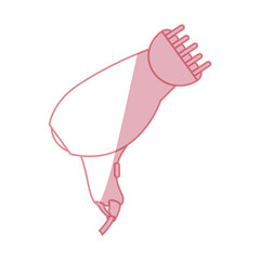 Hair dryer equipment icon vector illustration graphic design