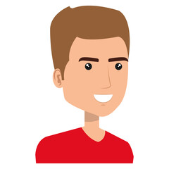 courier worker avatar character vector illustration design