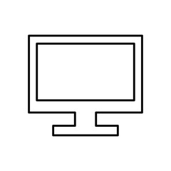 screen computer monitor. computer display device vector illustration.
