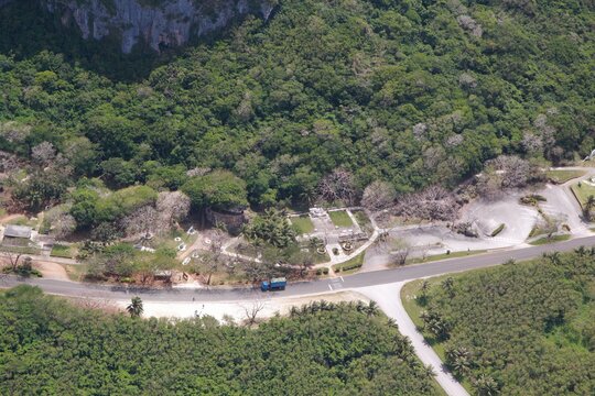 Aerial view, Last Japanese Command Post, Saipan The Last Command Post in Marpi, Saipan, Northern Mariana Islands was where the Japanese soldiers fought the American forces to the end during the World 