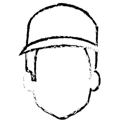 courier worker avatar character vector illustration design