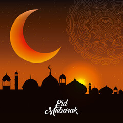 Fototapeta premium eid mubarak background icon vector illustration design graphic