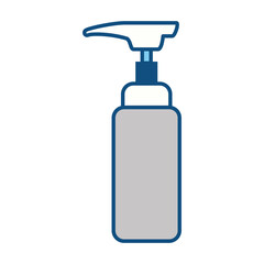 Hairdressing dispenser bottle icon vector illustration graphic design
