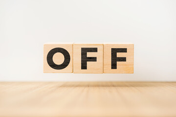 Surreal abstract geometric floating wooden cube with vocabulary 