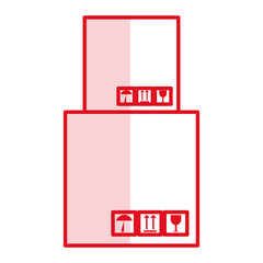 boxes carton isolated icon vector illustration design