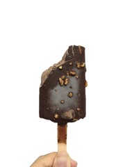 ice cream isolated on white background.