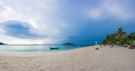 fishboat in sea lipe beach seacape in thailand