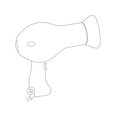 Hair dryer equipment icon vector illustration graphic design