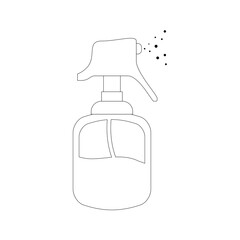 Hairdressing dispenser bottle icon vector illustration graphic design