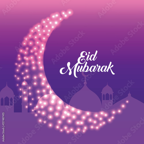 "eid mubarak background icon vector illustration design 