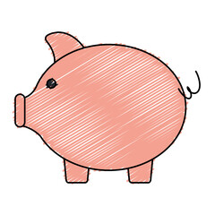 piggy savings isolated icon vector illustration design