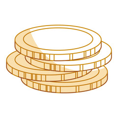 coins money isolated icon vector illustration design