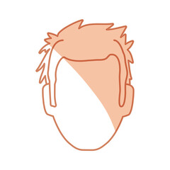 Fototapeta premium Anonymous man faceless icon vector illustration graphic design