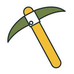 mine pick isolated icon vector illustration design