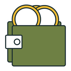 wallet money isolated icon vector illustration design