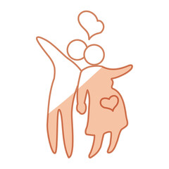 Family pictogram symbol icon vector illustration graphic design