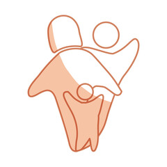 Family pictogram symbol icon vector illustration graphic design