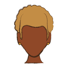 Anonymous faceless, woman icon vector illustration graphic design