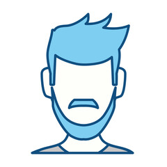 Anonymous man faceless icon vector illustration graphic design