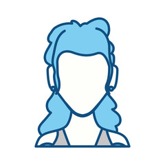 Obraz premium Anonymous faceless, woman icon vector illustration graphic design