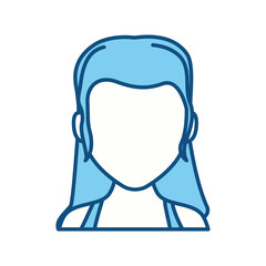 Anonymous faceless, woman icon vector illustration graphic design