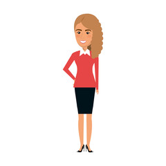 Fototapeta na wymiar elegant businesswoman avatar character vector illustration design