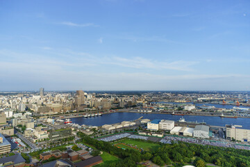 Fototapeta na wymiar 夏の千葉港の風景