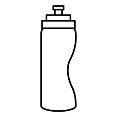 bottle gym isolated icon vector illustration design