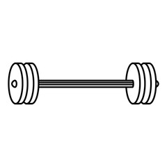 weight lifting device icon vector illustration design