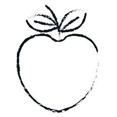 apple fresh fruit icon vector illustration design