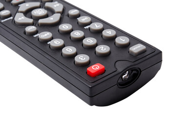 TV remote control isolated on white background. with clipping path
