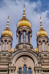 Fototapeta na wymiar Russisch-Orthodoxe Kirche. Wiesbaden